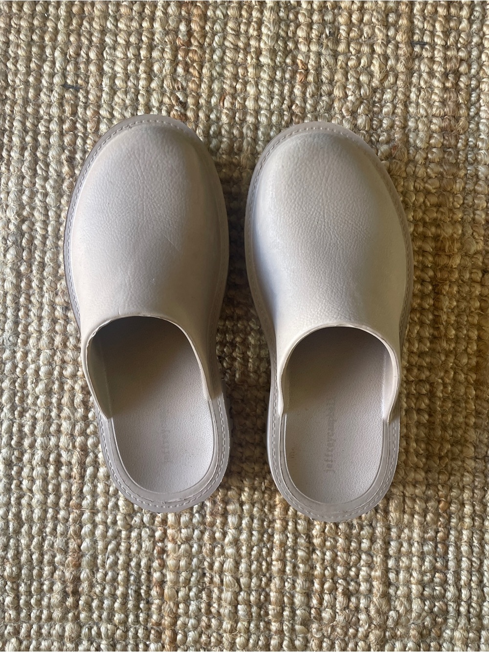 Jeffrey Campbell Jelly Platform Clogs Mules Beige Size 9 EU 40 - Picture 2 of 7